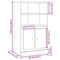 vidaXL Vysoká skrinka dub artisian 60x35,5x103,5 cm kompozitné drevo