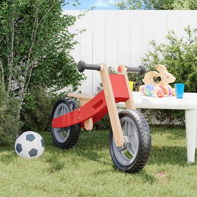 vidaXL Balančný bicykel pre deti červený