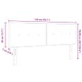 vidaXL Výškovo nastaviteľný čelový panel Modrá 144 cm látka