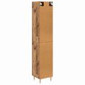 vidaXL Highboard 2 ks Staré drevo 34,5 x 34 x 180 cm Kompozitné drevo