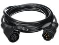 Prepojovací 13pin kábel - zavesená zásuvka + zástrčka TRAILER CABLE 8, 12V, 5m SIXTOL