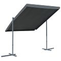 vidaXL Prístrešok s výsuvnou strechou 350x253x196 cm, antracitový