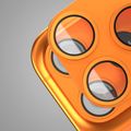 Etteri full camera lens guard for iPhone 17 Pro orange