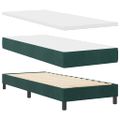 vidaXL Posteľ s pružinovým rámom Tmavozelená 200 x 80 cm Zamat