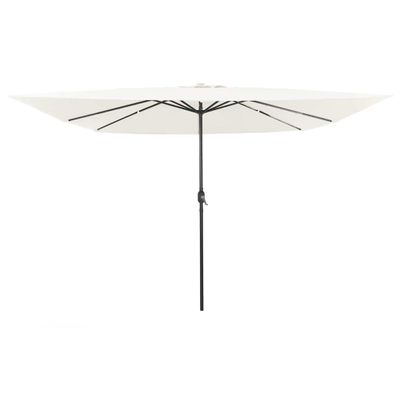 vidaXL Záhradný slnečník Piesková 295 x 295 x 245 cm Polyester a oceľ