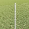vidaXL Hexagonálny plot s stĺpom 25 x 1,4 m Pozinkovaná oceľ Sieťovina