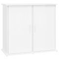 vidaXL Stojan na akvárium vysoký lesk biely 81x36x73 cm kompoz. drevo
