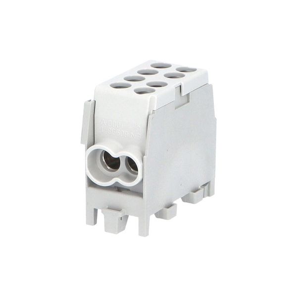 Svorkovnica rozbočovacia HLAK 25 1/2 M2, 100A, 1pól., AL/CU, IP20, šedá, na DIN /2080136