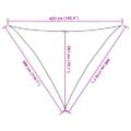 vidaXL Tieniaca plachta 160 g/m² tmavozelená 3x3x4,2 m HDPE