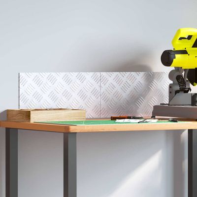 vidaXL Schodový rošt Obdĺžnikový 2 pcs Strieborná 40 x 20 cm Hliník
