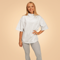 Dámske tričko Oversized Bliss Grey - BeastPink