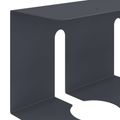 vidaXL Úložný box na káble pod stôl 2 ks Antracitová 43 x 12 x 10 cm