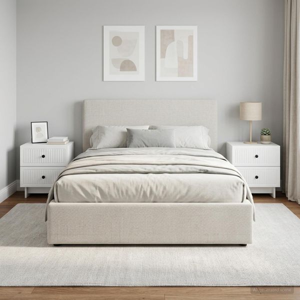vidaXL Nočný stolík 2 ks Biela 43 x 34,5 x 47,5 cm Kompozitné drevo