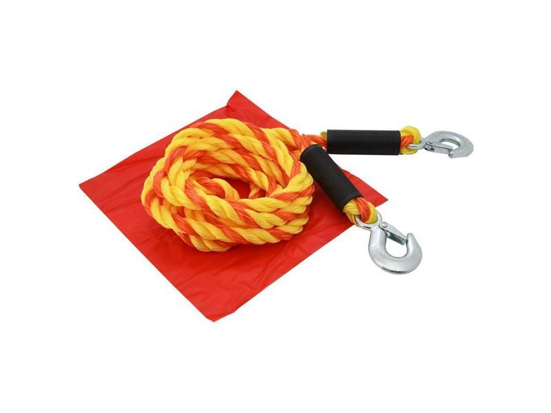 Lano ťažné 5000kg s karabínami COMPASS 01233