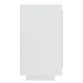 vidaXL Komoda lesklá biela 80x40x75 cm spracované drevo