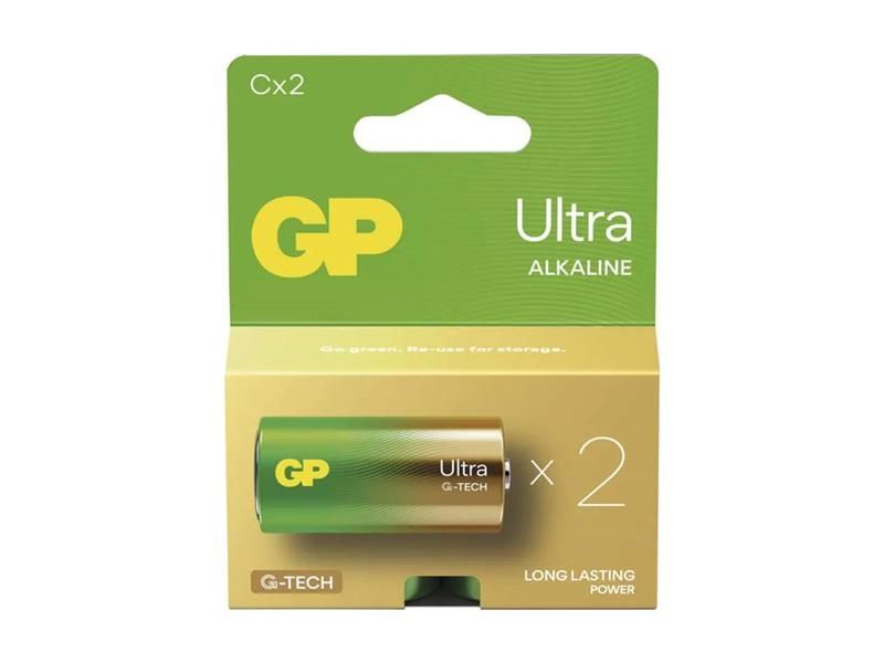 Batéria C (R14) alkalická GP Ultra 2ks
