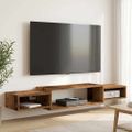 vidaXL Nástenný TV kabinet Nástenná montáž Staré drevo