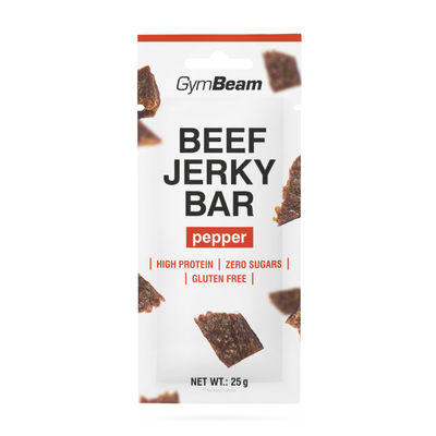 Beef Jerky Bar - GymBeam, korenistá príchuť