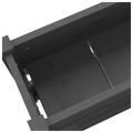 vidaXL Kvetináč sivý 112x25x66 cm borovicový masív