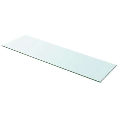 vidaXL Poličkový panel z priehľadného skla, 100x30 cm
