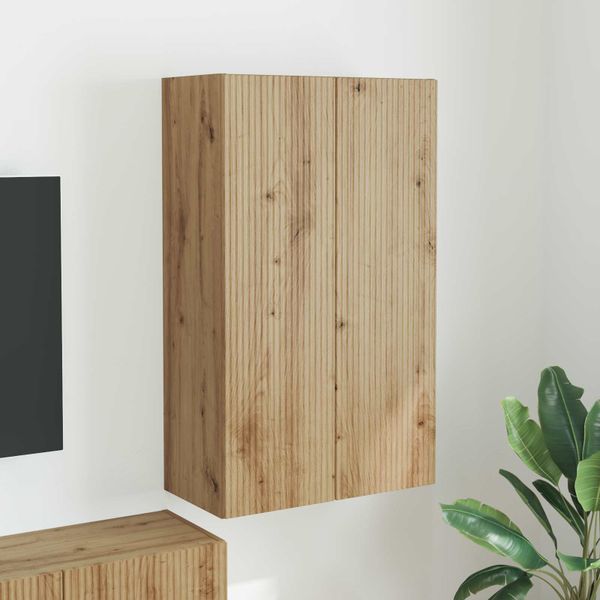 vidaXL TV nástenná skriňa Nástenný Remeselný dub 59,5 x 31 x 100 cm