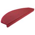 vidaXL Schodové rohože 10 ks 65x24x4 cm červené, polkruhové, veľké
