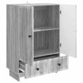 vidaXL Servírovacia skriňa Sivá Sonoma 66 x 34,5 x 95 cm