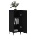 vidaXL Komoda čierna 34,5x34x90 cm spracované drevo