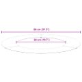 vidaXL vhodný pre ploché stromové krúžky 5 ks Biela Ø50/80 cm Oceľ