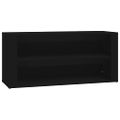 vidaXL Regál na topánky čierny 100x35x45 cm spracované drevo