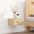 vidaXL Nástenné nočné stolíky 2 ks dub sonoma 35x35x20 cm