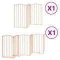 vidaXL Brána pre psa s dverami skladacia 9 panely 450cm topoľové drevo