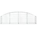 vidaXL Oblúkový gabionový kôš 200x30x40/60 cm pozinkované železo