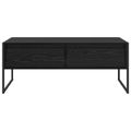 vidaXL Konferenčný stolík Čierny dub 100 x 46 x 40 cm Kompozitné drevo