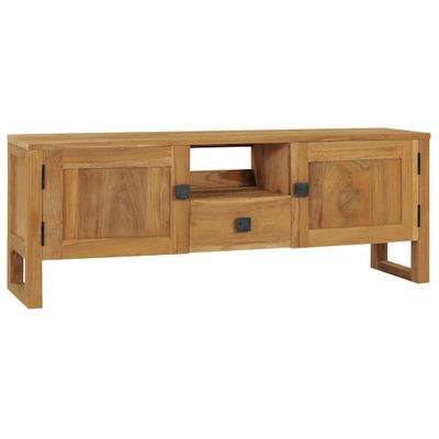 vidaXL TV skrinka 120x32x45 cm masívne teakové drevo