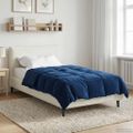 vidaXL Prikrývka na celý rok 135 x 220 cm 4 ročné obdobia Tmavomodrá