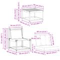 vidaXL Záhradná súprava gaučov 9 ks Biela a krémová