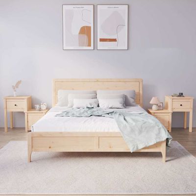 vidaXL Nočné stolíky 2 ks 79,5x38x65,5 cm masívne borovicové drevo