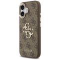 Puzdro Guess pre iPhone 17 HC 4G PU s veľkým klasickým logom 4G GD hnedé