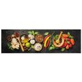 vidaXL Kuchynský koberec umývateľný Spices 45x150 cm zamat