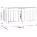 vidaXL Záhradný úložný box medovo-hnedý 121x55x64 cm masívna borovica