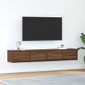 vidaXL TV stolíky 2 ks hnedý dub 80x31x25,5 cm spracované drevo