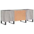 vidaXL Skrinka na platne sivá sonoma 121x38x48 cm kompozitné drevo