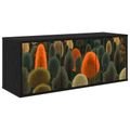 vidaXL Nástenný TV kabinet ZAANDAM 102 x 33 x 40 cm Čierny dub