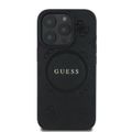 Puzdro Guess pre iPhone 16 Pro Max 6,9" GUHMP16XPSAPSMEK čierne tvrdé puzdro Saffiano Peony Classic Logo MagSafe