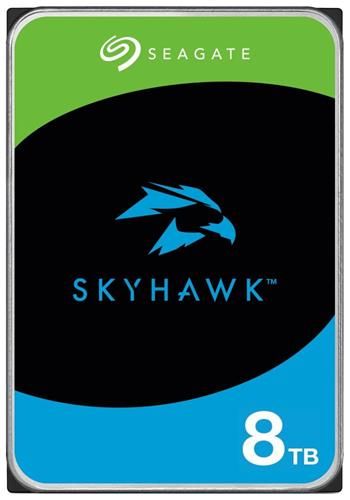 Seagate SkyHawk 8TB HDD / ST8000VX010 / Interní 3,5" / 5400 rpm / SATA III / 256 MB Pevný disk, interní, 8TB, SATA III, 3,5", 7200 rpm, 256MB