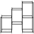 vidaXL Stojan na kvety 83x25x80 cm čierny kovový