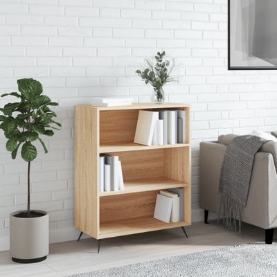 vidaXL Knižnica dub sonoma 69,5x32,5x90 cm kompozitné drevo