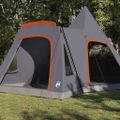 vidaXL Teepee stan pre 5 osôb 5 osoba Šedá a oranžová