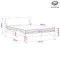 vidaXL Posteľ s matracom Dover čierny 120x200 cm zamat